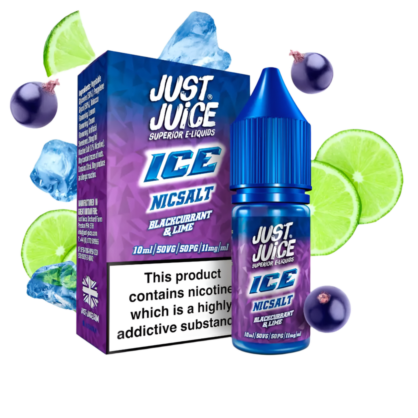 Blackcurrant & Lime Ice 10ml Nic Salt