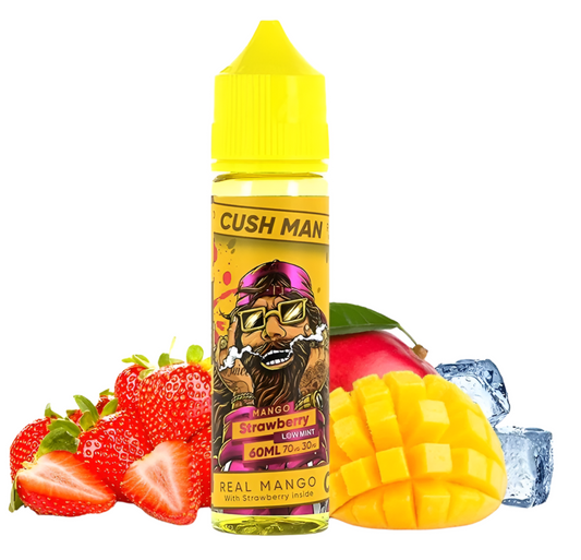 Cush Man - MANGO STRAWBERRY - Nasty Juice E-Liquid - 60mL -3mg